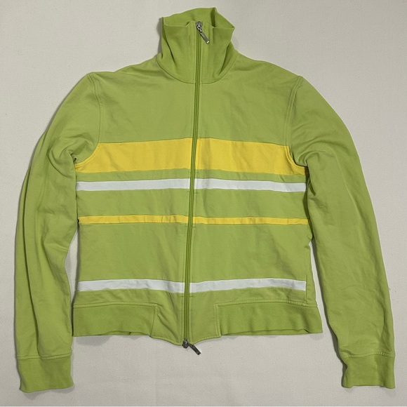 ESCADA SPORT Green Matching Set Zip-Up Track Jacket & Tank Top Size Medium - Picture 3 of 16